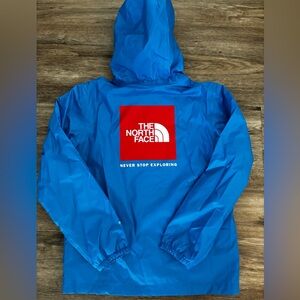The North Face Boy’s Zipline Rain Jacket. Super Sonic Blue. Boy’s L (12).